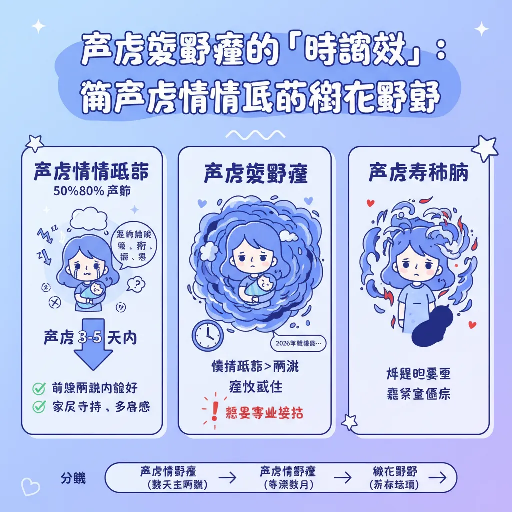 產後憂鬱症的「時間軸」：從產後情緒低落到慢性憂鬱