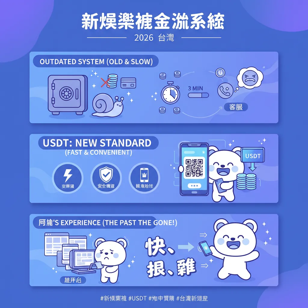 新娛樂城用USDT交易，金流系統超簡單
